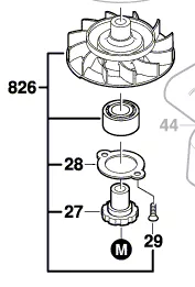 Ventilateur réf. 2 606 610 903 BOSCH